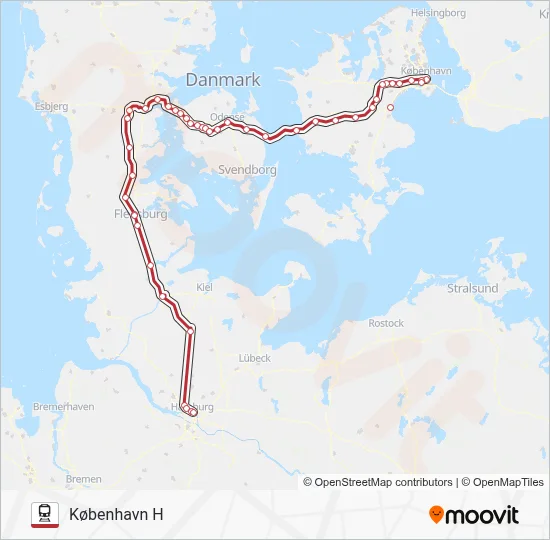 ECE jernbane Linjekort