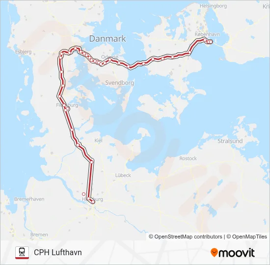 ECE jernbane Linjekort