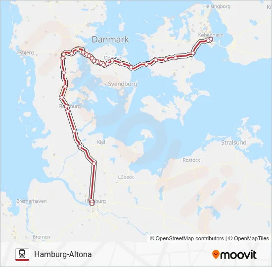 ECE Train Line Map