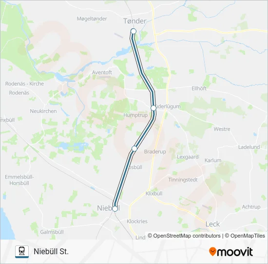 030 jernbane Linjekort