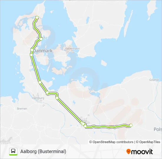 Flixbus Rout Map FLIXBUS 353 Route: Schedules, Stops & Maps - Aalborg (Busterminal ...