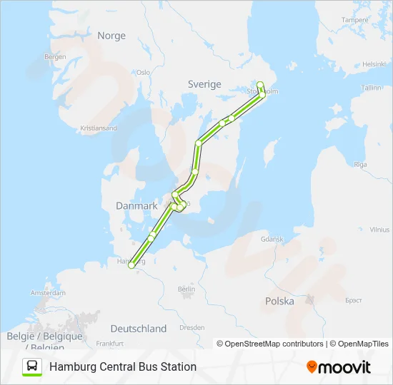 Flixbus Rout Map FLIXBUS N602 Route: Schedules, Stops & Maps - Hamburg Central Bus ...
