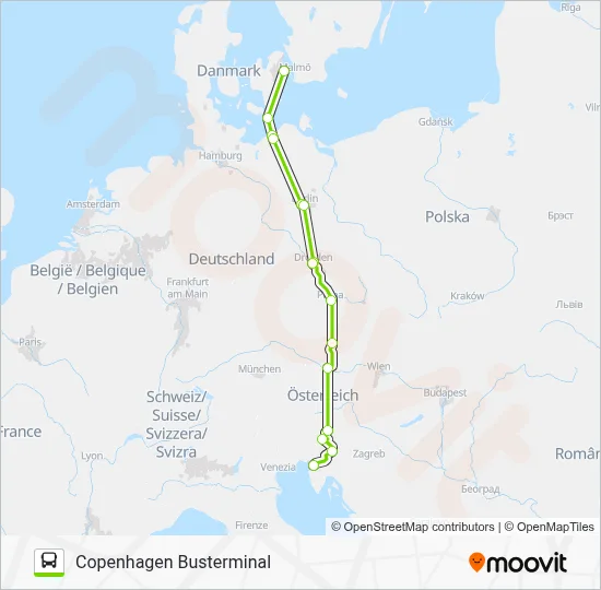 FLIXBUS N160 Route: Schedules, Stops & Maps - Copenhagen Busterminal ...