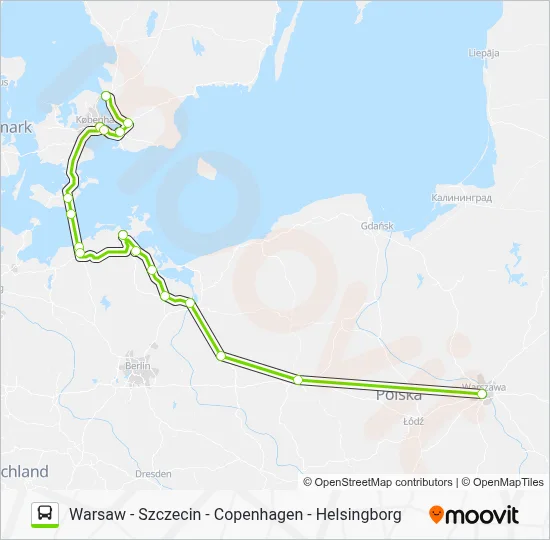 Flixbus Rout Map FLIXBUS 1340 Route: Schedules, Stops & Maps - Helsingborg (Updated)
