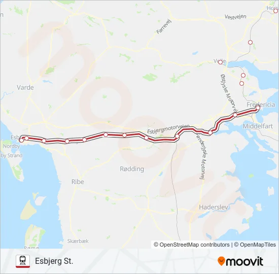 RE Train Line Map