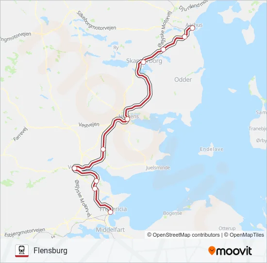 RE Train Line Map