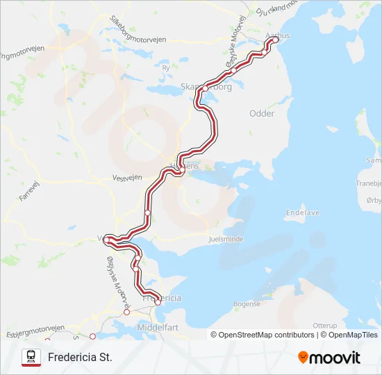 RE Train Line Map