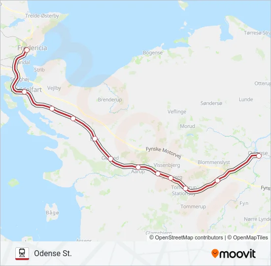 RE Train Line Map