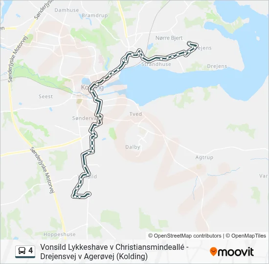 4 Bus Line Map