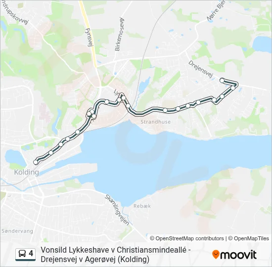 4 bus Linjekort