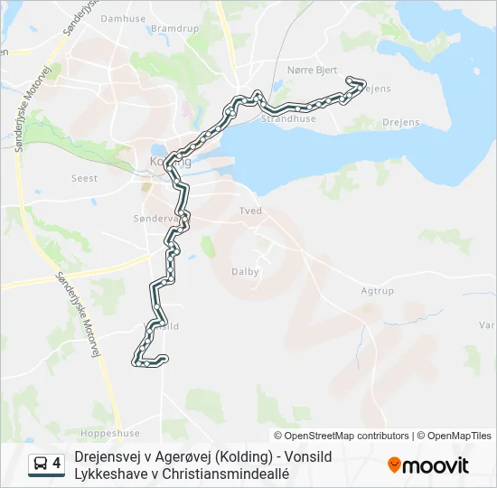 4 Bus Line Map