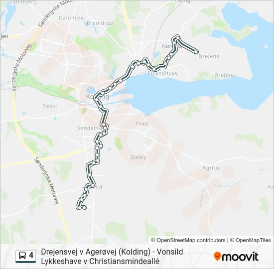 4 Bus Line Map