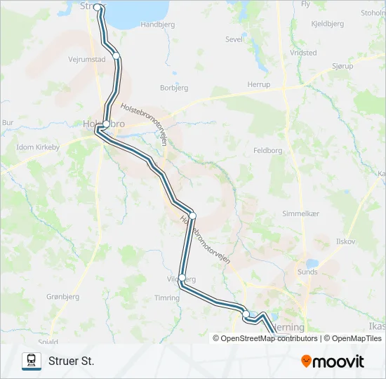 RX Train Line Map