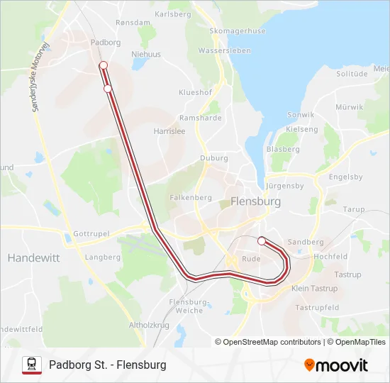 EC jernbane Linjekort