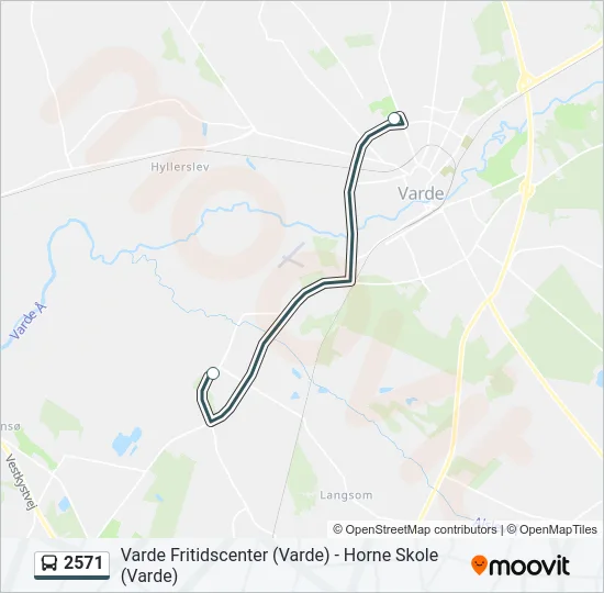 2571 Bus Line Map