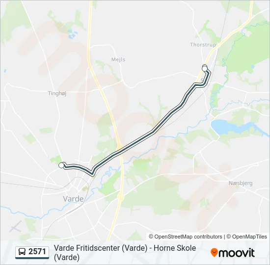 2571 Bus Line Map