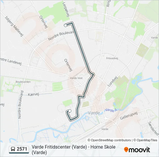 2571 Bus Line Map