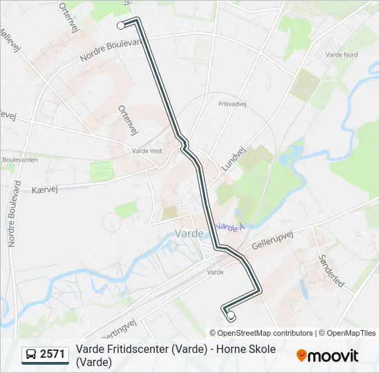 2571 Bus Line Map