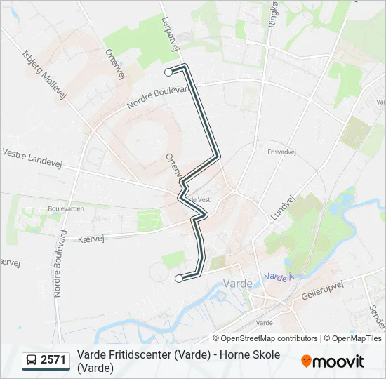 2571 Bus Line Map