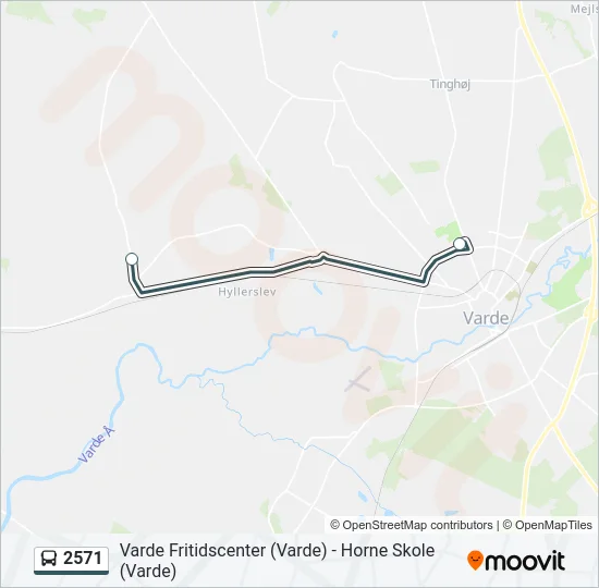 2571 Bus Line Map