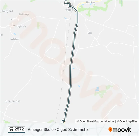 2572 Bus Line Map