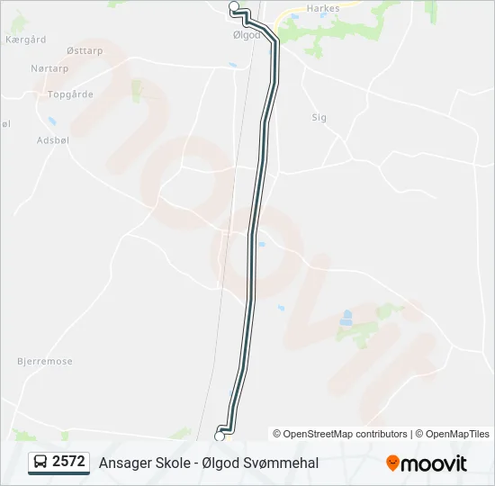 2572 Bus Line Map