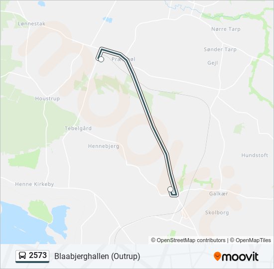 2573 bus Line Map