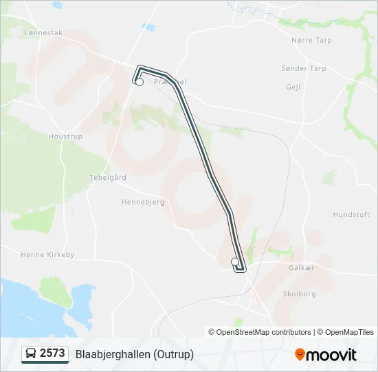 2573 Bus Line Map