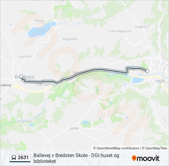 2631 bus Line Map