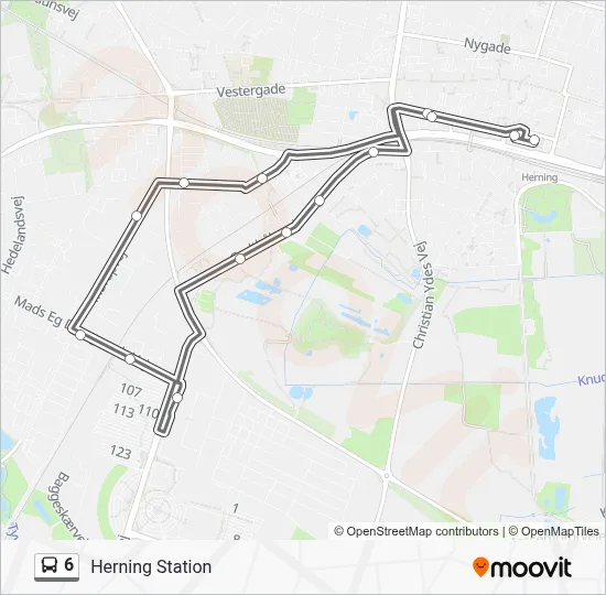 6 bus Linjekort