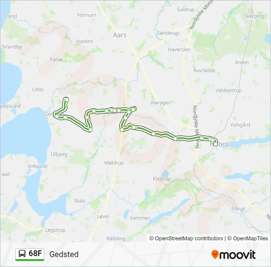 68F bus Linjekort