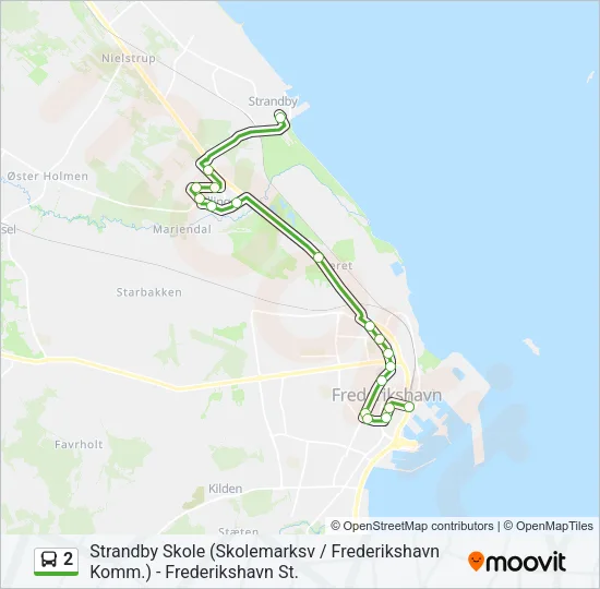 2 Bus Line Map