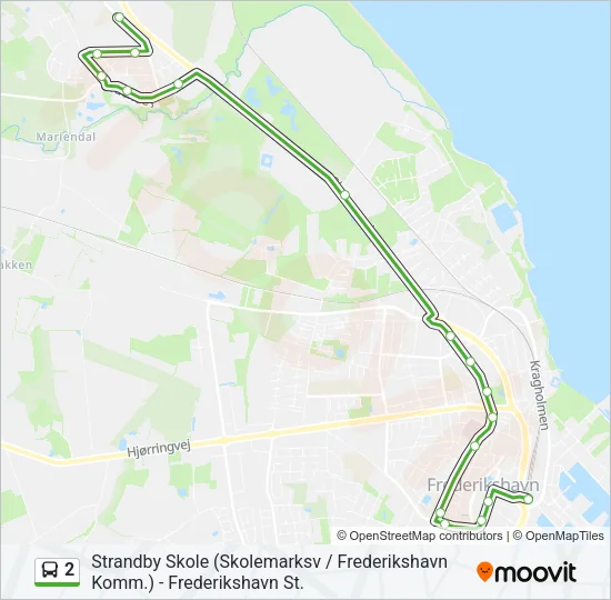 2 Bus Line Map