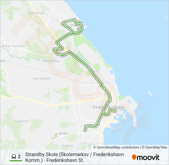 2 Bus Line Map