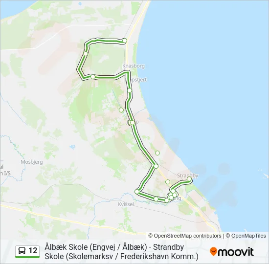 12 Bus Line Map