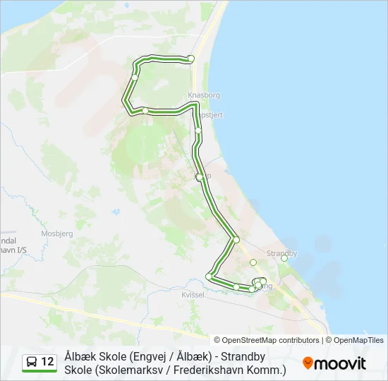 12 Bus Line Map