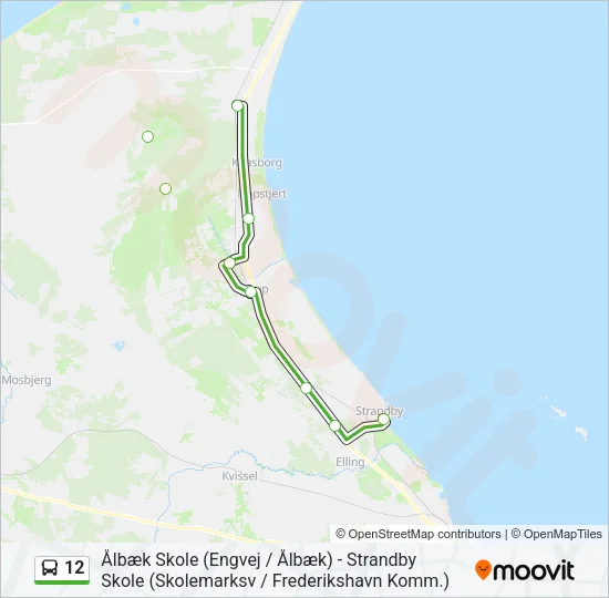12 Bus Line Map