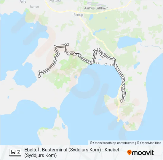 2 Bus Line Map