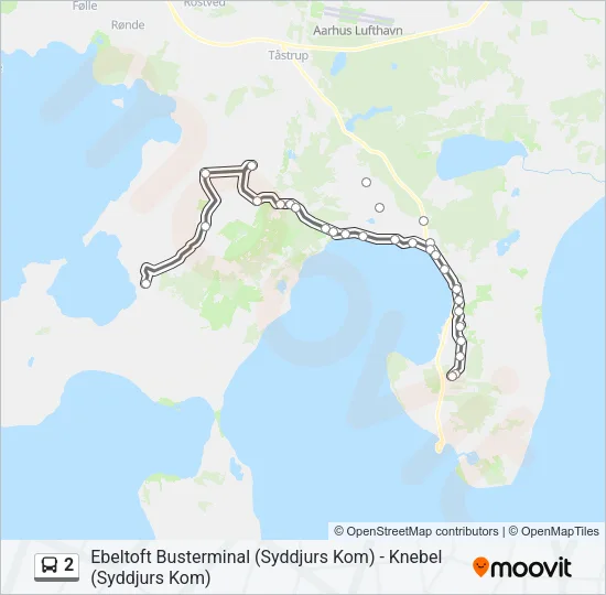 2 Bus Line Map