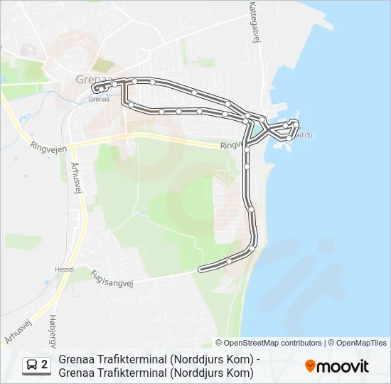 2 Bus Line Map