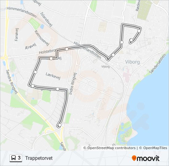 3 bus Line Map