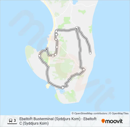 3 Bus Line Map