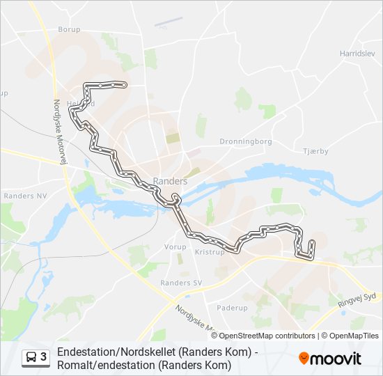 3 bus Line Map