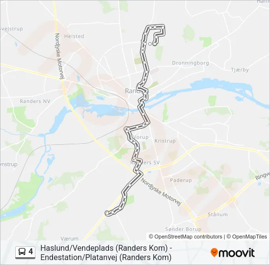 4 Bus Line Map