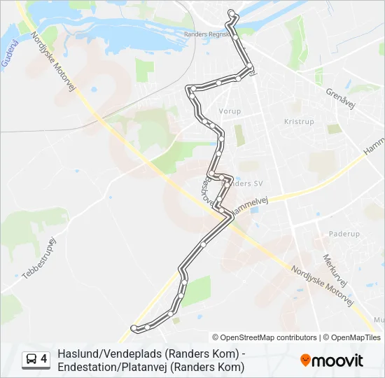 4 Bus Line Map