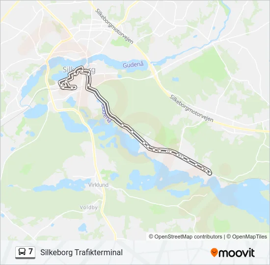 7 Bus Line Map