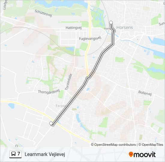 7 Bus Line Map