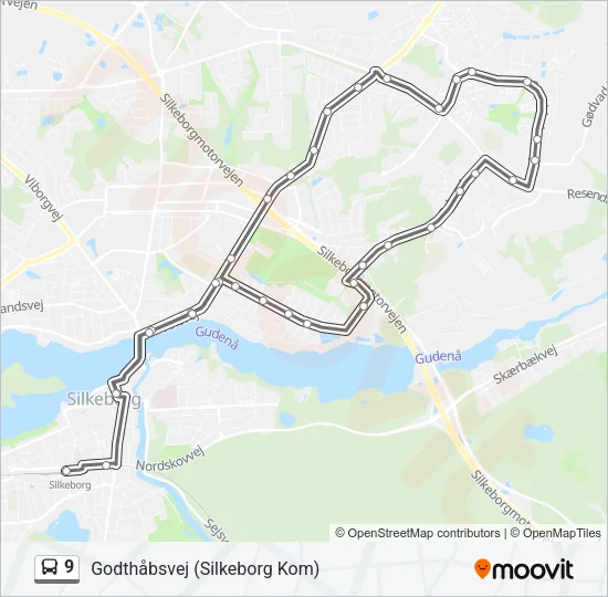 9 Bus Line Map