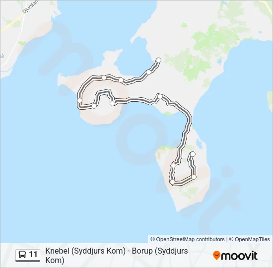 11 Bus Line Map