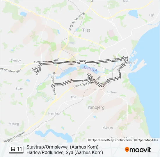 11 Bus Line Map